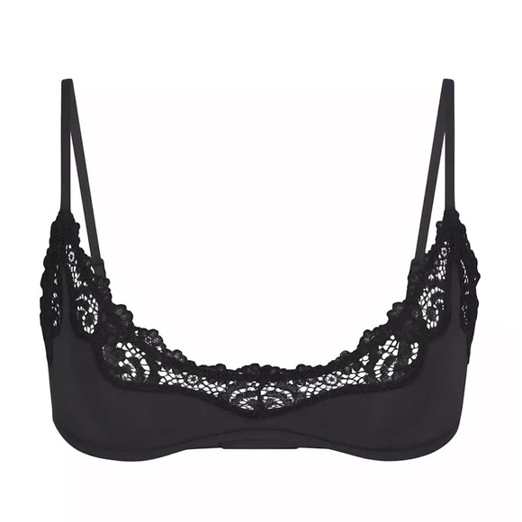 🖤SKIMS FITS EVERYBODY LACE SCOOP BRALETTE IN ONYX XXS XS S M L XL - Picture 6 of 6